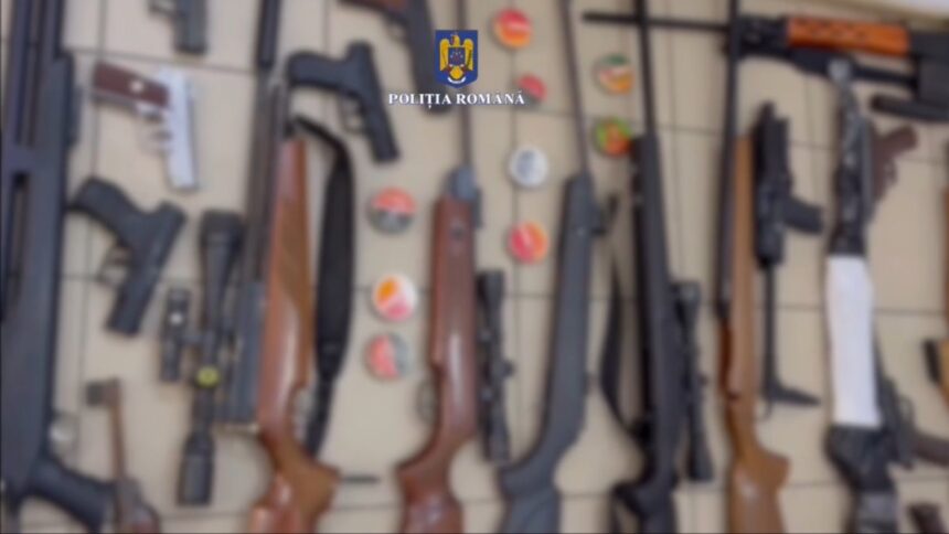 39 de arme nelegale confiscate de polițiștii din Constanța 1 39 de arme detinute ilegal ridicate de politistii constanteni 67f79b7a74617
