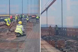 a cincea oara cu noroc podul suspendat peste dunare de la braila este din nou asfaltat 680d0e1c52830