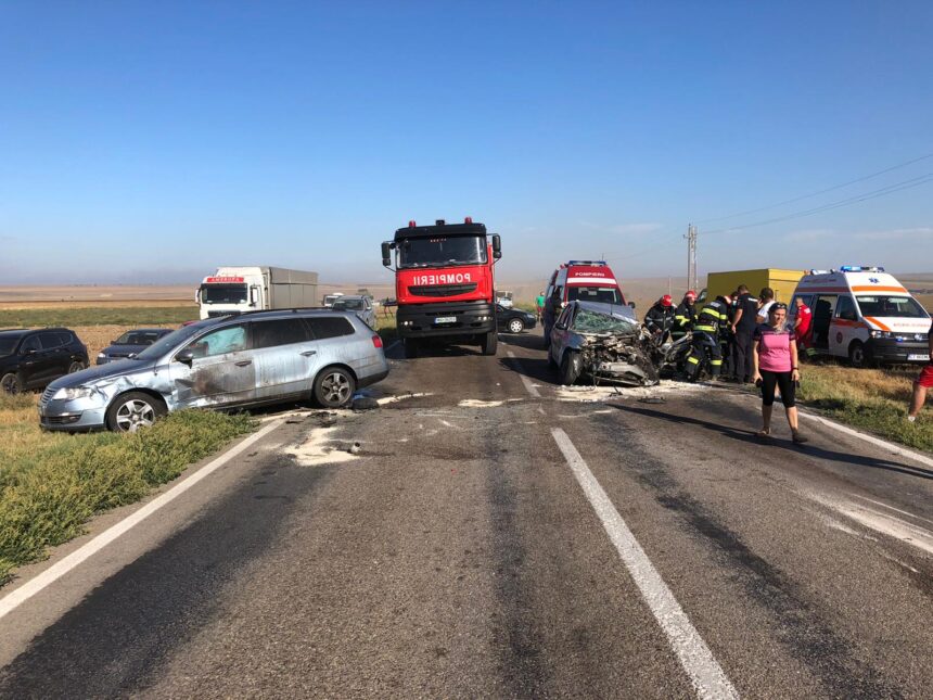 Coliziune violentă în apropierea Hanului Morilor din Hârșova: Trei răniți transportați la spital 1 accident rutier grav in zona hanul morilor harsova trei persoane au ajuns la spital 67fe821f7482e