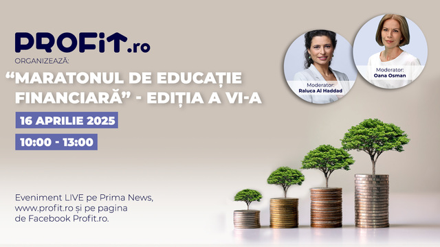 Astăzi, Profit.ro TV - Ediția a VI-a a Maratonului de Educație Financiară: Lecții despre capcanele lipsei de cunoștințe financiare, Ghidul alegerii investițiilor potrivite, Pașii pentru achiziția acțiunilor, Momentul ideal pentru a ieși dintr-o investiție și Strategii pentru a-ți contabiliza câștigurile. 1 astazi profit ro tv maratonul de educatie financiara editia a vi a greselile pe care le fac oamenii fara o educatie financiara cum decidem investitia care ni se potriveste cum se cumpara ac 67ff3aec7ce79