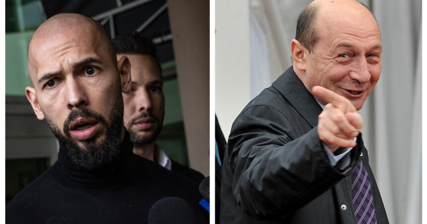 Băsescu își bate joc de Ciolacu în scandalul Sprânceană și sugerează trimiterea fraților Tate ca reprezentanți ai României 1 basescu il troleaza pe ciolacu in cazul spranceana si ii propune sa i trimita pe fratii tate ca emisari ai romaniei 67f3aba2c5b30