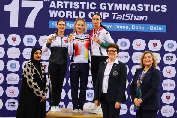 Sabrina Voinea din Constanța strălucește cu aurul obținut la sol în cadrul Cupei Mondiale de la Doha! 1 constanteanca sabrina voinea a cucerit aurul la sol la cupa mondiala de la doha 6806c47b8792b
