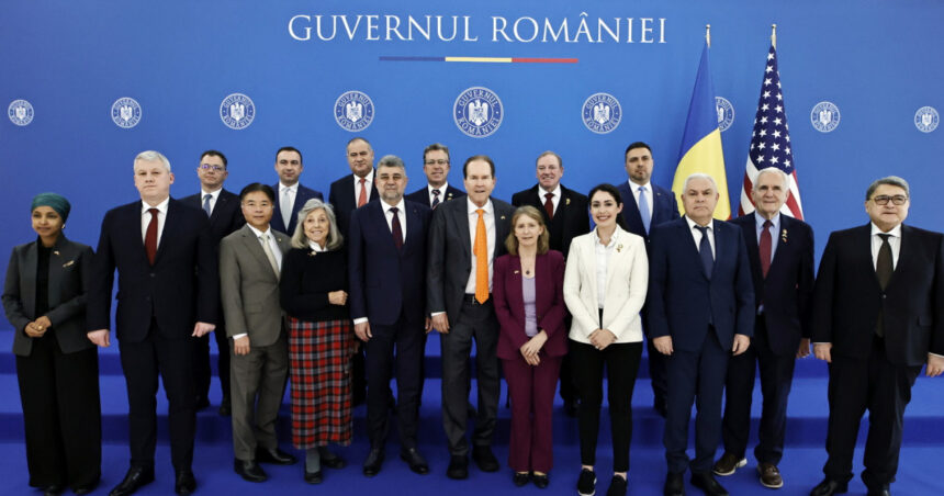 Oaspeți de seamă de la Congresul American la Palatul Guvernului: Ciolacu subliniază importanța SUA ca partener esențial pentru securitatea europeană. 1 delegatia congresului sua in vizita la guvern ciolacu sua raman un aliat indispensabil in asigurarea securitatii in europa 67fea35023cde