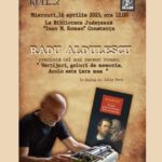 Întâlnire captivantă cu Radu Aldulescu - Miercuri, 16 aprilie, la Biblioteca Județeană Constanța 3 dialog cu scriitorul radu aldulescu miercuri 16 aprilie la biblioteca judeteana constanta 67fe4a9c6d860