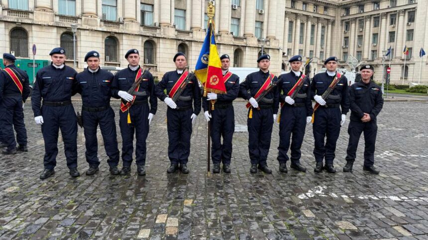 Drapelul Grupării de Jandarmi Mobile „Tomis” din Constanța, distins cu Ordinul Național „Bărbăție și Credință”, în rang de Cavaler 1 drapelul de lupta al gruparii de jandarmi mobile tomis constanta a fost decorat cu ordinul national barbatie si credinta in grad de cavaler 67eea827e6888