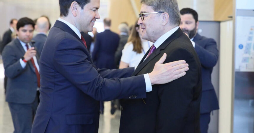 foto emil hurezeanu s a intalnit cu secretarul de stat al sua marco rubio la bruxelles 67efc5b312fb0