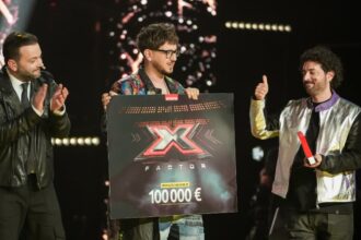 george radu a castigat x factor 2025 concurentul din echipa lui marius moga a primit trofeul si premiul de 100 000 de euro 680eab59161a0