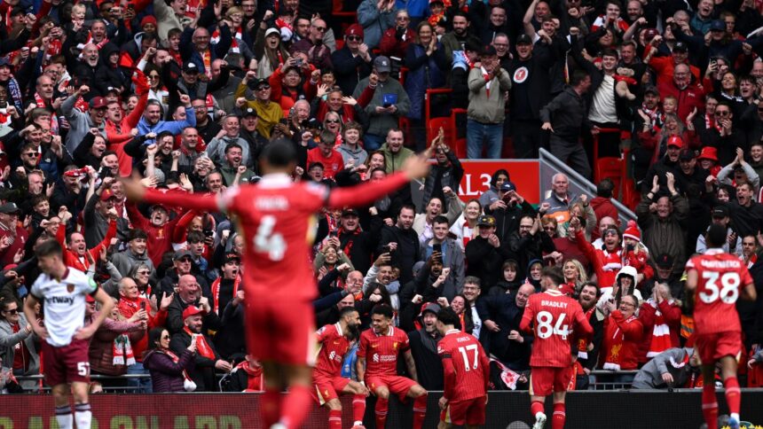 Se pregătește marea sărbătoare la Liverpool! Echipa poate cuceri titlul chiar în acest weekend! 1 incepe numaratoarea inversa pentru liverpool poate deveni campioana inca din acest weekend 680123863f175