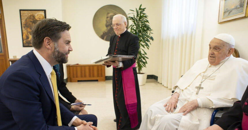 JD Vance dezvăluie detalii din întâlnirea sa emoționantă cu Papa Francisc, înainte de trecerea acestuia în neființă. 1 jd vance povesteste cum a decurs ultima intalnire cu papa francisc inainte de a muri 6809f8e935998