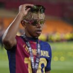 Performanța remarcabilă a lui Lamine Yamal în confruntarea dintre Barcelona și Real Madrid: „A strălucit în fața lui Fran Garcia” 3 nota primita de lamine yamal dupa ce barcelona a rapus o pe real madrid s a jucat cu fran garcia 680e065532830