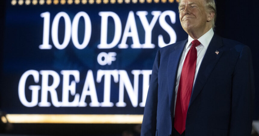 Primul trimestru de mandat: Donald Trump își evidențiază succesele economice, în timp ce cetățenii americani își exprimă tot mai mult îndoielile față de strategia sa. 1 primele 100 de zile donald trump s a laudat cu perfomante economcie in timp ce americanii devin tot mai sceptici fata de abordarea sa 6811bf1cb87d9