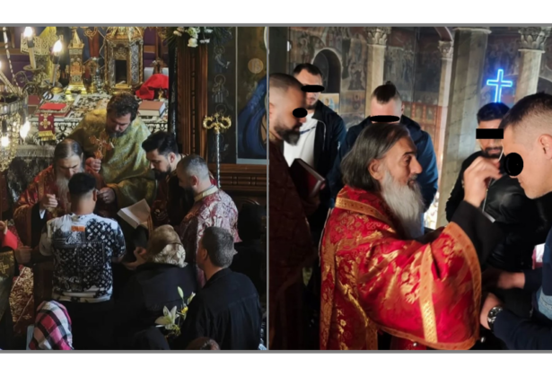 un grup de detinuti de la penitenciarul poarta alba au participat la taina sfantului maslu oficiata de ips teodosie un barbat a primit taina mirungerii 67fd65ccd9a6f