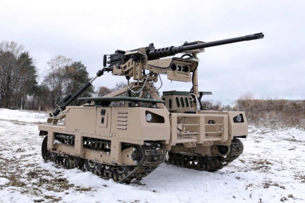 video fortele armate ale ucrainei anunta intrarea in lupta a robotului droid tw 12 7 are senile termoviziune si o mitraliera browning 680bea79aa0a2