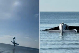 video momentul in care un avion al politiei thailandeze se prabuseste in mare sase persoane au murit 680bf081aa39a