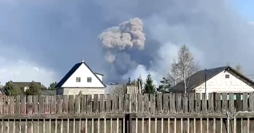 videofoto explozie uriasa la un depozit de munitie in apropiere de moscova cel putin doua localitati din zona au fost evacuate 6807d016dc447