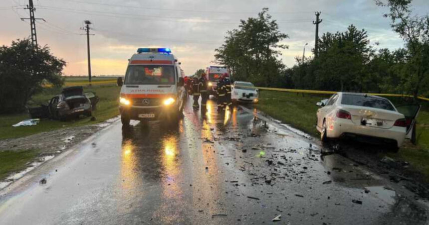 Tragedie în Timiș: o viață pierdută și patru răniți, printre care doi copilași, transportați la spital 1 accident grav in timis o femeie a murit iar alte patru persoane inclusiv doi copii au ajuns la spital 6829613d6fa98