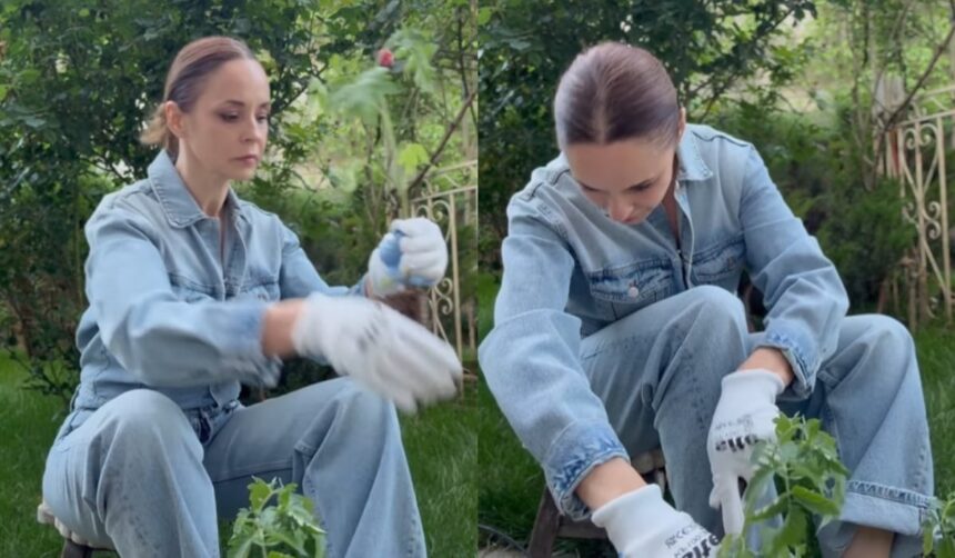 Andreea Marin, transformată total: muncind cu pasiune în grădină, îmbrăcată în salopetă și cu mâinile în pământ. 1 andreea marin in ipostaze de nerecunoscut in salopeta si cu mainile in pamant munceste in gradina 68284357ca2eb