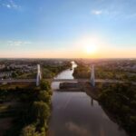 Inaugurarea impresionantului pod hobanat de la Satu Mare, o bijuterie peste râul Someș 2 foto cel mai mare pod hobanat din romania inaugurat la satu mare peste raul somes 6839709716eff