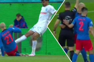 foto vlad chiriches intrare criminala in startul meciului cu craiova a vazut instant cartonasul galben 6828c4fce7406