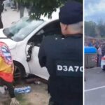 Momente șocante înainte de meciul Espanyol - Barcelona! Un șofer a împins zeci de suporteri în fața mașinii sale 3 galerie foto incidente grave inainte de espanyol barcelona un individ a lovit cu masina zeci de fani 68265353f2849