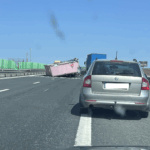 Accident pe A2, direcția București – Constanța, aproape de ramificația spre A4: O bandă a fost închisă circulației 3 incident rutier pe a2 pe sens bucuresti constanta aproape de iesirea spre a4 una dintre benzi e blocata 6825dc39f41f3