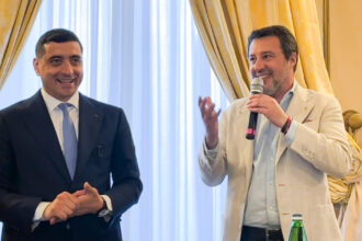 matteo salvini unul dintre liderii eurosceptici ai coalitiei de guvernare din italia il sustine pe george simion la prezidentiale 6824ee22b6208