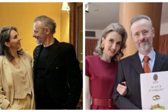mihai albu si elena nechifor s au casatorit astazi primele imagini de la starea civila ce rochie a ales partenera designerului 68304f81a265b