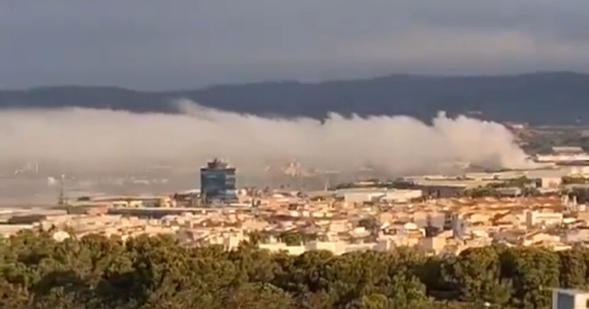 Ploaie de clor în Catalonia: Mai mult de 160.000 de persoane izolate în locuințe 1 nor toxic de clor in catalonia peste 160 000 de oameni blocati in case 681f4be3c6243
