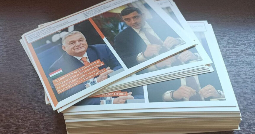 Distribuirea plianților cu George Simion și Viktor Orban în Ardeal: UDMR avertizează despre o tentativă de manipulare a comunității maghiare din Transilvania. 1 pliante cu george simion si viktor orban distribuite in ardeal mesajul udmr incearca sa ne insele pe noi maghiarii din transilvania 682453739cb03
