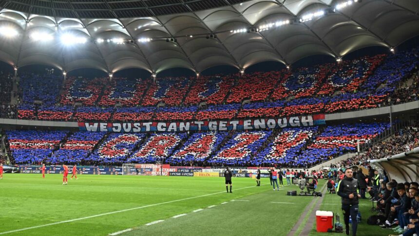 FCSB - Universitatea Craiova: Spectacol total pe stadion, campioana își celebrează triumful în fața fanilor! 1 sold out pentru fcsb universitatea craiova campioana sarbatoreste titlul cu stadionul plin 68246aa7eb608