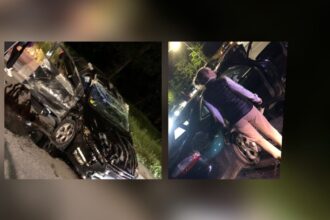 un autoturism s a facut praf dupa ce s a rasturnat pe bulevardul tomis la iesire din constanta 68204c0ee5d5b
