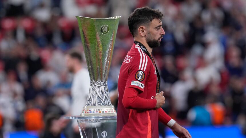 Destinul lui Bruno Fernandes după înfrângerea din finala Europa League în fața lui Tottenham: Ce urmează? 1 unde poate ajunge bruno fernandes dupa finala europa league pierduta in fata lui tottenham 682f8af8500ae