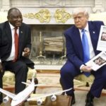 "Strategia surprinzătoare a lui Trump în fața președintelui Africii de Sud: un film din Congo la baza ambuscadei" 2 video ambuscada cu care trump l a luat prin surprindere pe presedintele africii de sud era de fapt un film realizat in congo 683019ceb97ec