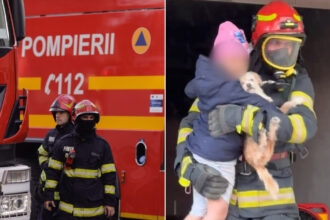 video incendiu puternic cu degajari mari de fum intr un bloc din ploiesti 30 de persoane inclusiv copii au fost evacuate 682891cdebc31