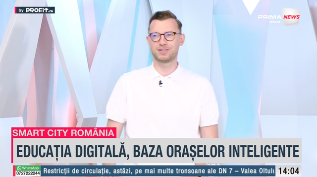 "Transformarea Smart City în România: Alex Holicov, fondator AdServio, subliniază că fără digitalizare ne întoarcem în trecutul lui Mihai Eminescu" 1 video profit ro tv smart city romania alex holicov fondator adservio din experienta mea pestele de la cap se impute fara digital suntem in evul mediu nu putem sa mai facem educatie ca pe 68242429d816b