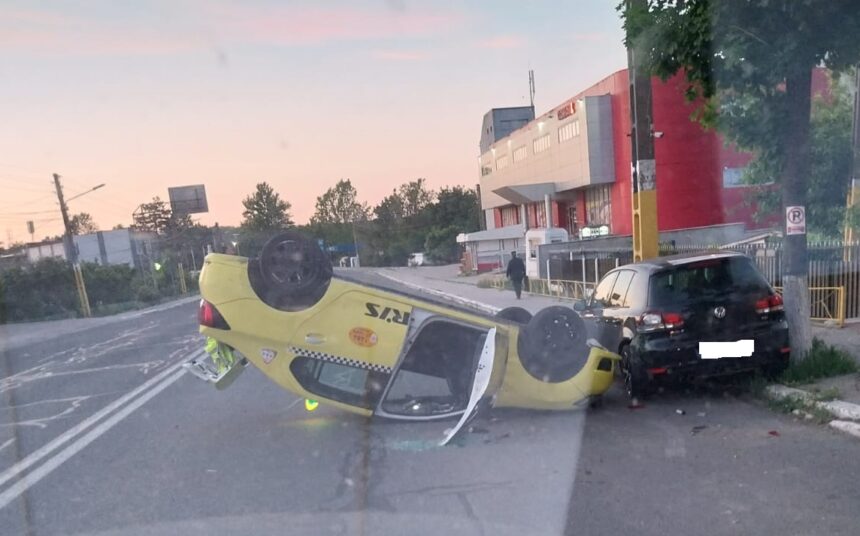 Incident spectaculos în Murfatlar: O mașină s-a răsturnat pe drumul național 3 1 accident in murfatlar un autoturism s a rasturnat pe dn 3 683bd5322f47f