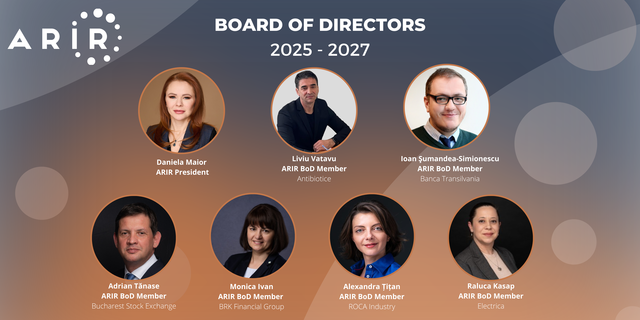 Asociația Română pentru Relația cu Investitorii dezvăluie noua echipă de conducere, pregătită pentru un mandat de două ani! 1 asociatia romana pentru relatia cu investitorii anunta componenta noului consiliu director cu mandat de 2 ani 683ea88235ae0