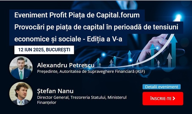 ASTĂZI la Profit.ro - Discuții pe Piața de Capital cu lideri de opinie și autorități influente 1 astazi profit ro piata de capital forum cu autoritatile decidente si ceo redutabili 684a5f4ec66a0