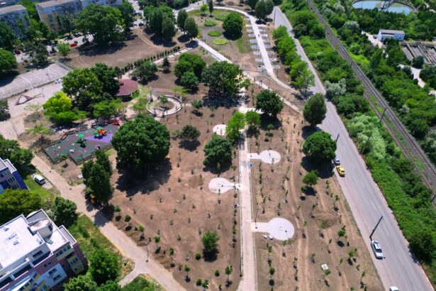foto parcul din poarta 6 in plina reamenajare terenuri de sport spatii pentru picnic si zone special amenajate pentru posesorii de animale 68428c854d3fb