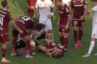foto si video cantonament de cosmar pentru rapid 4 jucatori accidentati reactia lui costel galca 685d76763d8a3