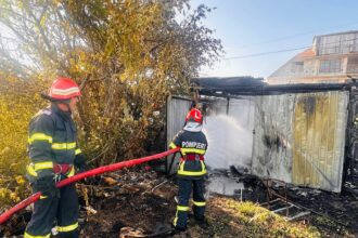 foto video incendiu in judetul tulcea au ars un garaj auto si vegetatie uscata pe 200 mp 6858462204dd6