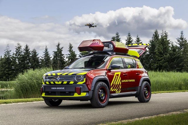 „Vision 4rescue” – Inovație electrică inspirată de Renault 4 pentru salvarea rapidă în situații de urgență 1 foto vision 4rescue un concept bazat pe modelul electric renault 4 pentru interventii de urgenta 684bad5c05249