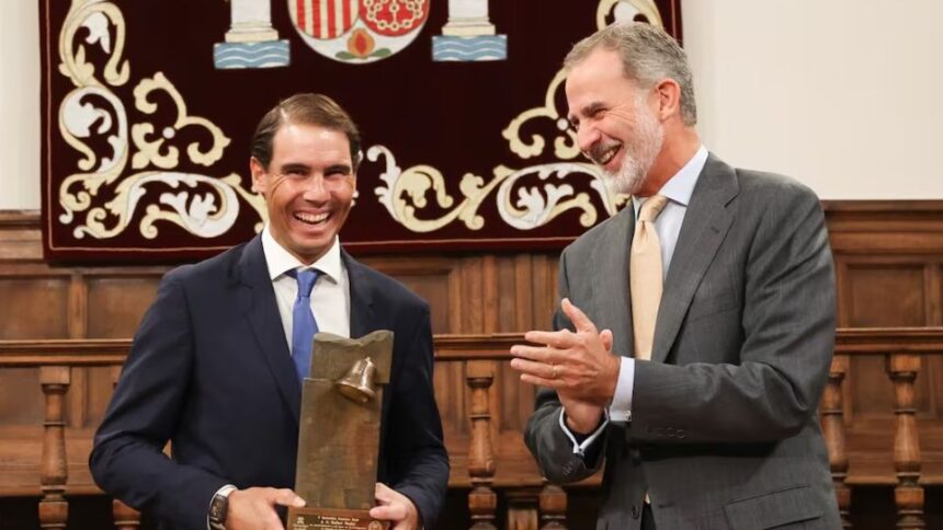 „Nadal, Cavalerul Tenisului: O Distincție Regală din Mâinile Regelui Filip al VI-lea” 1 galerie foto real nadal fostul tenismen a primit un titlu de noblete rarisim din partea regelui filip al vi lea al spaniei 68554a933079a