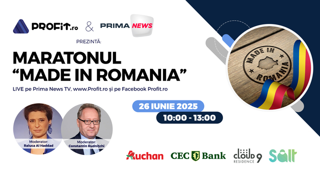 Maratonul Profit “Creat în România” - Ediția a III-a: Strategii pentru consolidarea și expansiunea brandurilor românești, cerințele esențiale din partea statului, pașii pentru a te afirma pe piețele internaționale, metode de a atrage clienții și sfaturi pentru construirea unui brand de succes. 1 maratonul profit made in romania editia a iii a cum se poate mentine si dezvolta un brand romanesc de ce anume este nevoie concret din partea statului cum te poti impune in 68497ac393941