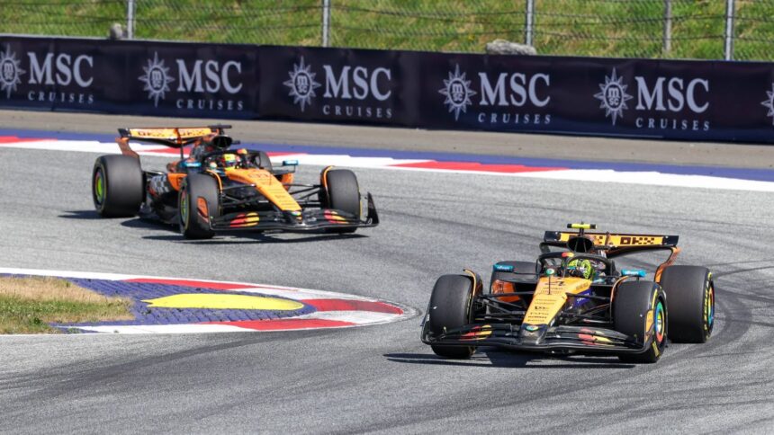 McLaren pe val! Norris și Piastri au strălucit în Marele Premiu al Austriei, în timp ce Red Bull Racing a avut o zi de coșmar. 1 mclaren de neoprit norris si piastri s au distrat in mp al austriei cursa de cosmar pentru red bull racing 6861524732696