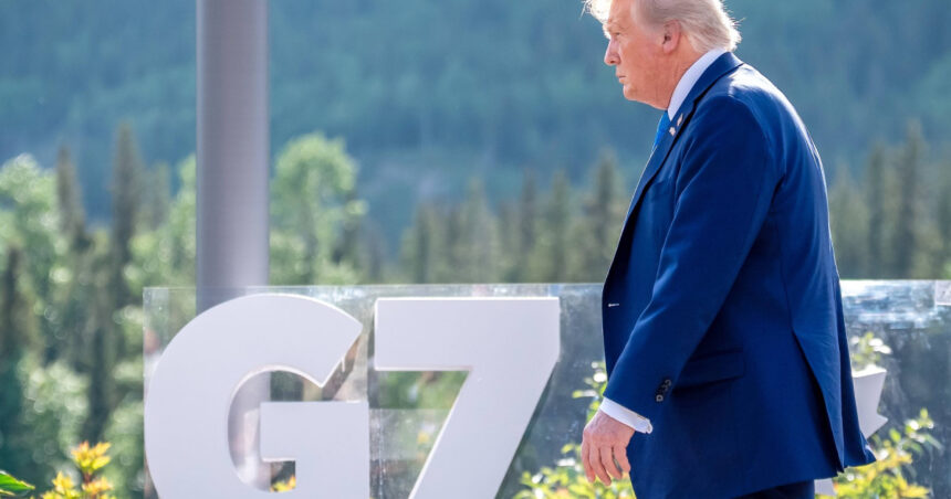 Summitul G7: Trump subliniază necesitatea întoarcerii rapide la Washington pentru a aborda criza din Orientul Mijlociu. 1 summitul g7 trump spune ca trebuie sa se intoarca la washington cat de repede poate pentru a gestiona situatia din orientul mijlociu 68510a42750b5