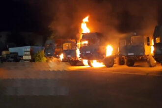 video ancheta privind un posibil sabotaj al rusiei in germania dupa ce mai multe camioane ale armatei au fost incendiate 68601e696ea45