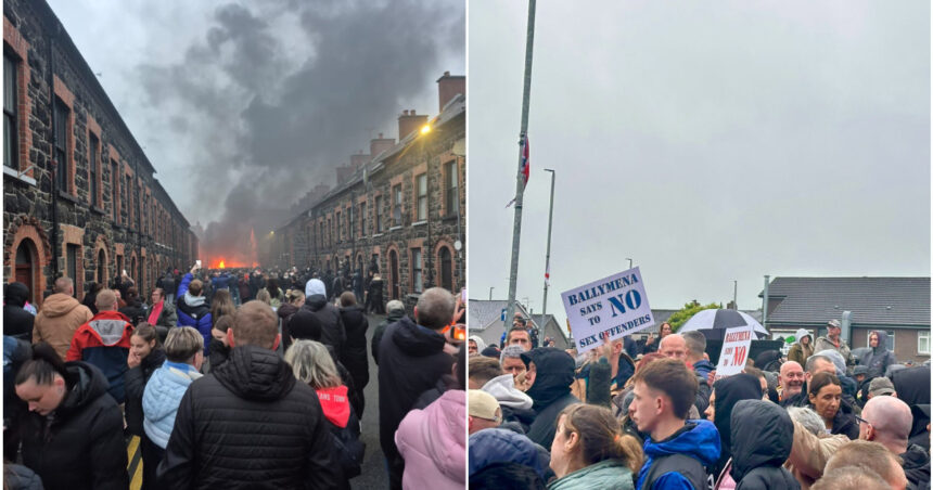 Incendii și haos pe străzile din Irlanda de Nord, după arestarea a doi adolescenți români de 14 ani pentru violență sexuală 1 video case incendiate si violente in strada in irlanda de nord dupa ce doi baieti romani de 14 ani au fost arestati preventiv pentru viol 6847da5c15166