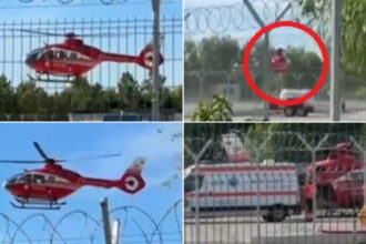 video elicopter smurd fortat sa sara gardul din cauza heliportului pus sub lacat cum explica autoritatile incidentul 683fd1b901cf1