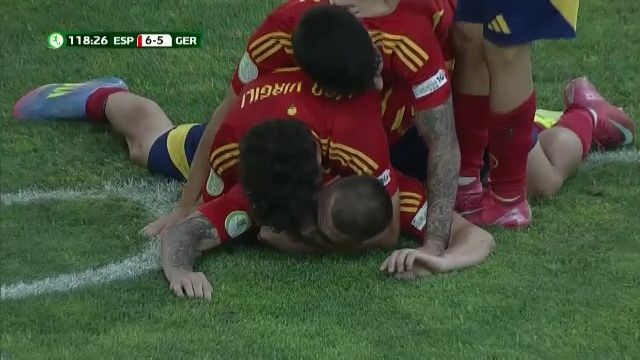 "Spania înfruntă Germania într-un meci de neuitat: 6-5 pe Arcul de Triumf, ibericii avansează în finala EURO U19!" 1 video exclusiv spania germania 6 5 desfasurare absolut uluitoare pe arcul de triumf ibericii s au calificat in finala euro u19 685994af02350